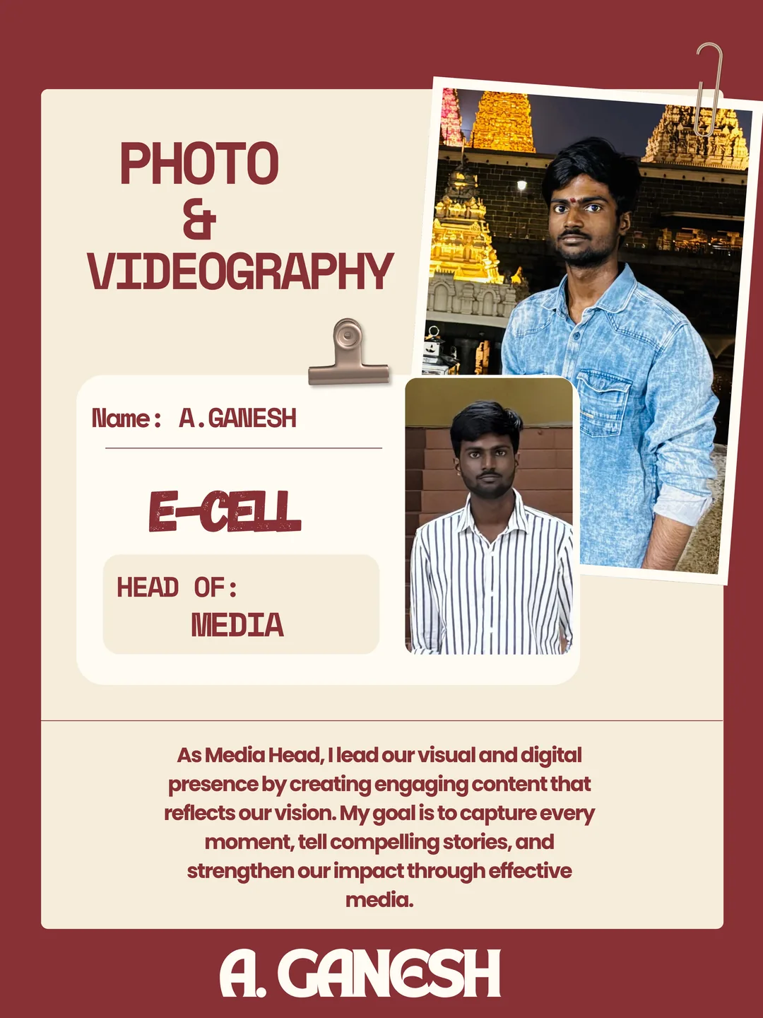 Portrait of A. Ganesh