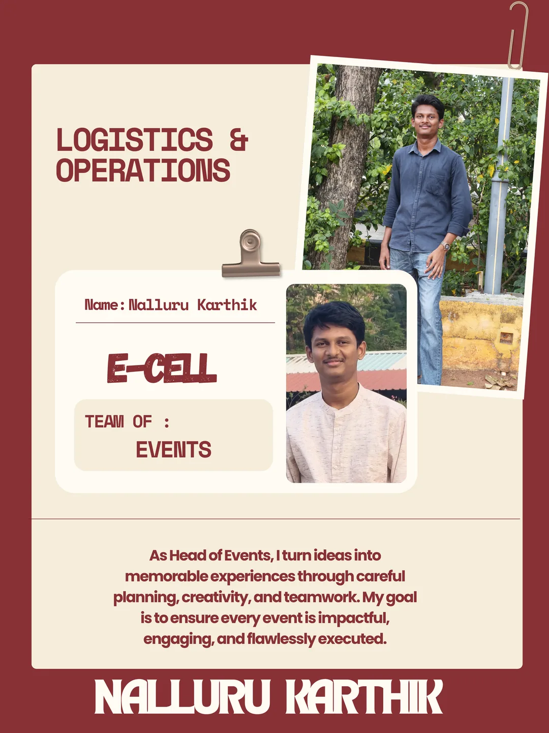 Portrait of Nalluru Karthik