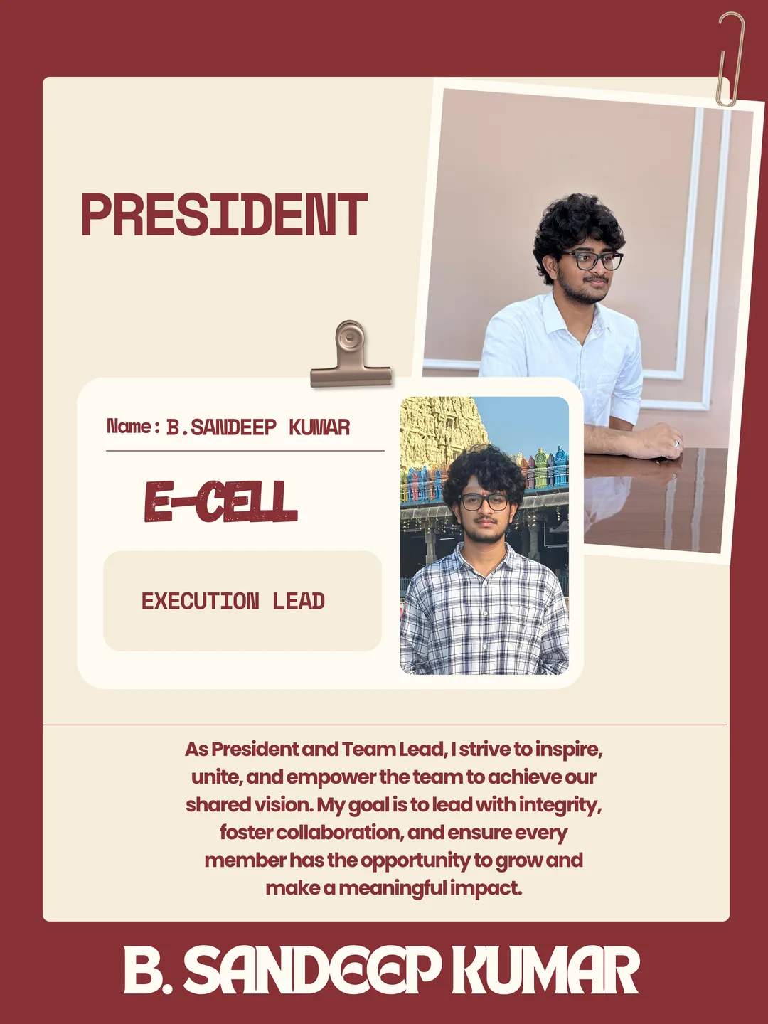 Portrait of Bollavaram Sandeep Kumar